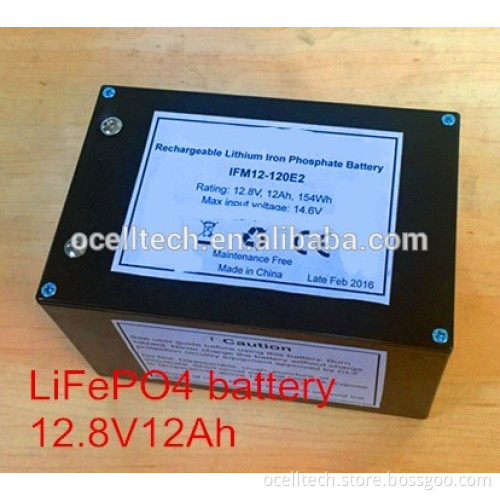 4S8P 18650 composed li ion LiFePO4 12V 12Ah lightweight battery pack UL certificated